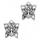 Metal charm Butterfly 14x12mm Antique silver